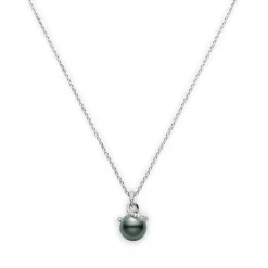Twist Black South Sea Pendant  - Mikimoto