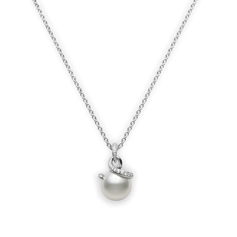 Twist White South Sea Pendant - Mikimoto
