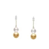 White Gold Pearl Earrings, Morning Dew Earrings - Mikimoto