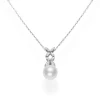 White South Sea and Diamond Pendant