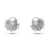 White South Sea Cultured Pearl and Diamond Earrings in 18K White Gold