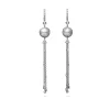 White South Sea Cultured Pearl and Diamond Earrings