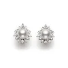 White South Sea Pearl and Diamond Earrings